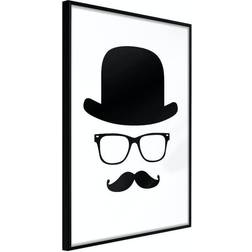 Artgeist Affisch - Retro Mustache [Poster] 40x60 Poster